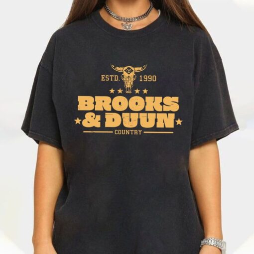 Brooks and Dunn T-Shirt, Country Music, Bullhead Shirt, Brooks and Dunn ESTD 1990 T-Shirt, Brooks and Dunn 2024 Tour