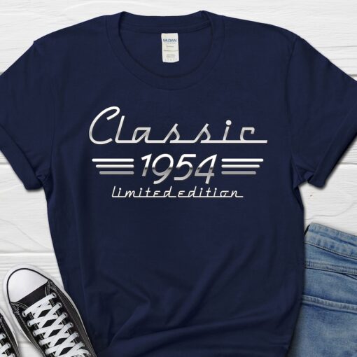 70th Birthday Auto Owner Gift, Classic 1954 Car Lover Shirt, Born in 1954 Gift for Men, 70th Retro Vintage Gift