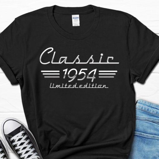 70th Birthday Auto Owner Gift, Classic 1954 Car Lover Shirt, Born in 1954 Gift for Men, 70th Retro Vintage Gift