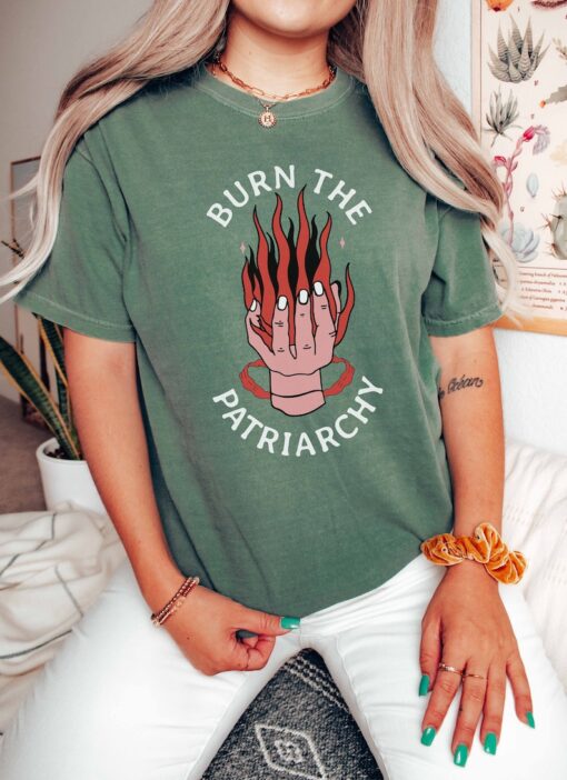 Burn The Patriarchy Shirt, Comfort Colors, Reproductive Rights Shirt, Feminism Apparel, Women's Rights, Social Justice