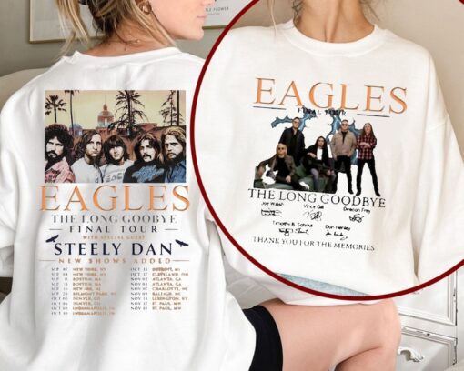 Eagles The Long Goodbye 2024 Tour Shirt, The California Concert Shirt, Music Tour 2024 Shirt, The Eagles Band Fan Shirt