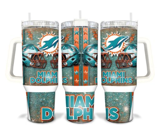 Miami Football Team Sublimated 40oz Quencher Tumbler