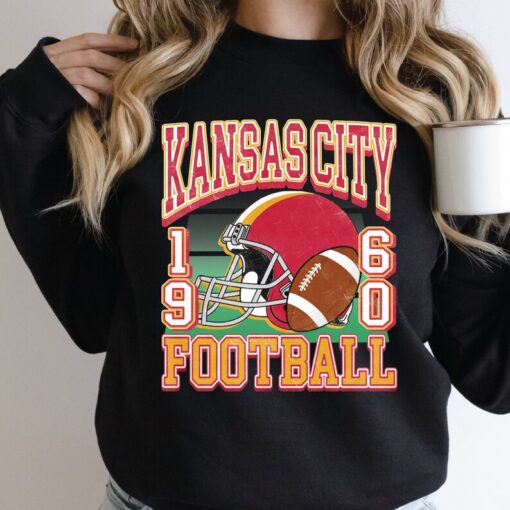 Kansas Football Sweatshirt, Gift For Football Fan, Sunday Football, Retro Kansas Football Sweatshirt