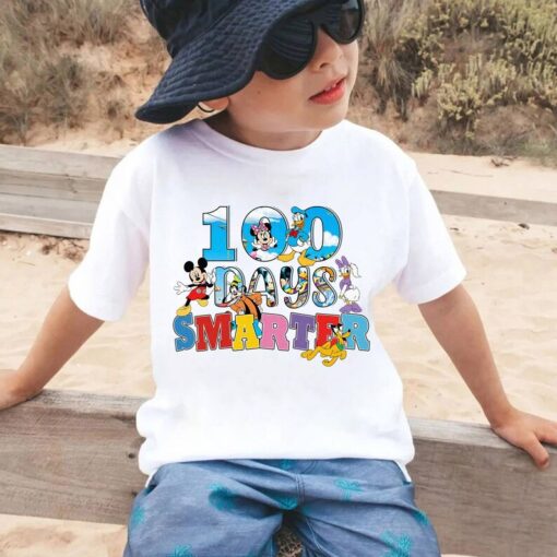 100 Days of School Smarter Mickey and Friends, Mickey Mouse 100th Day of School Shirt, Disneyland 100 Days Smarter