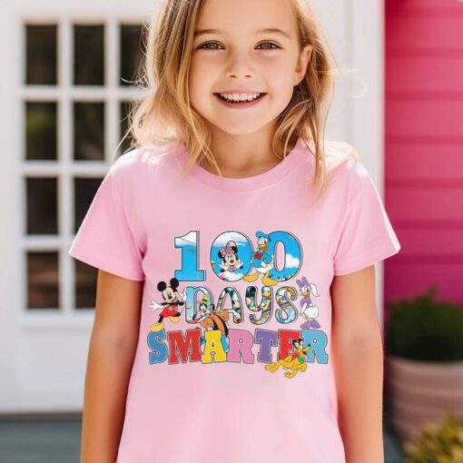 100 Days of School Smarter Mickey and Friends, Mickey Mouse 100th Day of School Shirt, Disneyland 100 Days Smarter