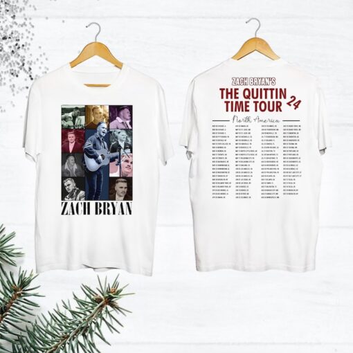 Country Music Zach Bryan Shirt, The Quittin Time Tour 2024 Zach Bryan T-Shirt, Vintage Zach Bryan Shirt