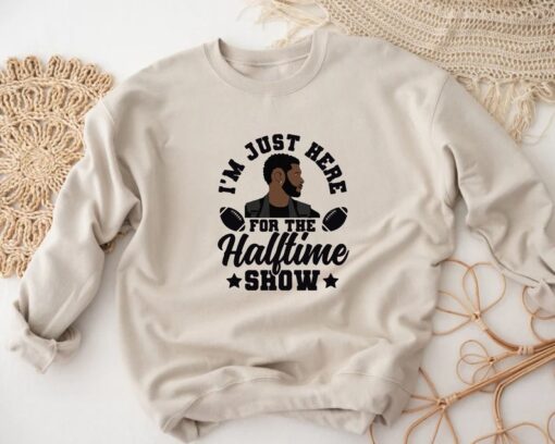 I'm Just Here For The Halftime Show Sweatshirt, Football Sweatshirt, Superbowl 2024 Crewneck, Usher halftime Show