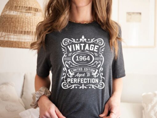 Vintage 1964 Limited Edition Birthday T-Shirt, 60th Birthday T-Shirt, Birthday Party Shirt, Birthday Gifts