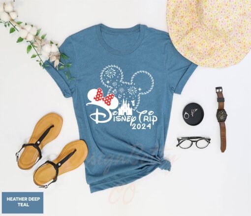 Disney Trip 2024 Shirt, Custom Disney Shirts, Disney Couple Shirts, Disneyland Shirt, Disney World Shirt