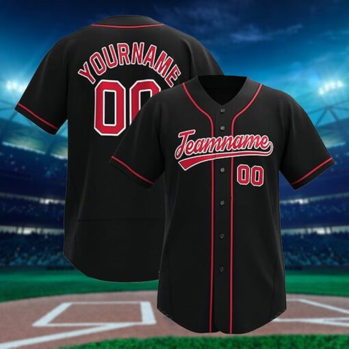 Personalized Team Name And Number Baseball Jersey, Custom Baseball Jersey Shirt