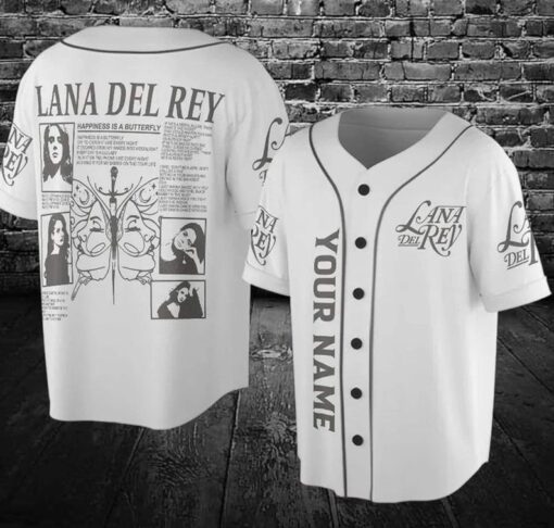 Lana Del Rey Baseball Jersey, Lana Del Rey Baseball Jersey, Custom Name And Number Baseball Jersey, Gift For Fan