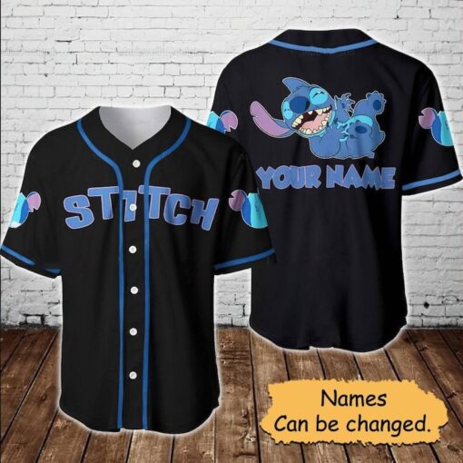 Stitch Baseball Shirt, Disney Stitch Baseball Jersey, Disneyland Baseball Jersey, Custom Name And Number Baseball Jersey