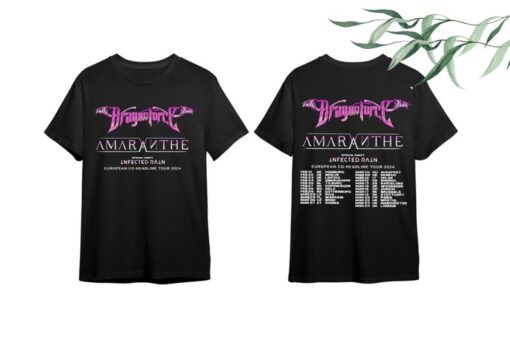 Dragonforce And Amaranthe Tour 2024 Merch, Dragonforce – Amaranthe Co-Headline Tour 2024 Shirt