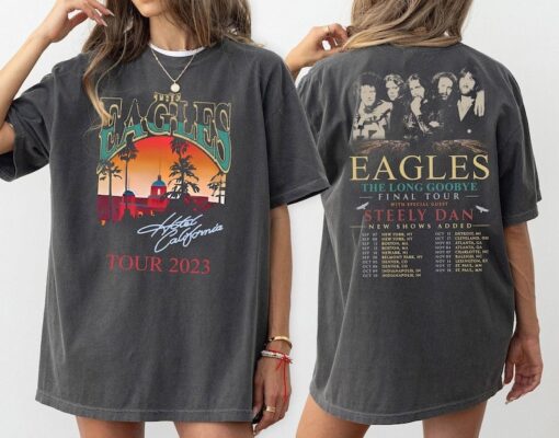 The Eagles 2024 Tour Shirt, Eagles Long Goodbye Tour 2023, The Eagles Band, The Eagles 2023 Tour Shirt, Comfort Colors