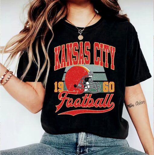 Vintage Kansas City Football Sweatshirt, Kansas City Football Shirt, Kansas City Football Women Shirt