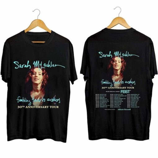 Sarah McLachlan Fumbling Towards Ecstasy 30th Anniversary Tour Shirt, Gift For Fan