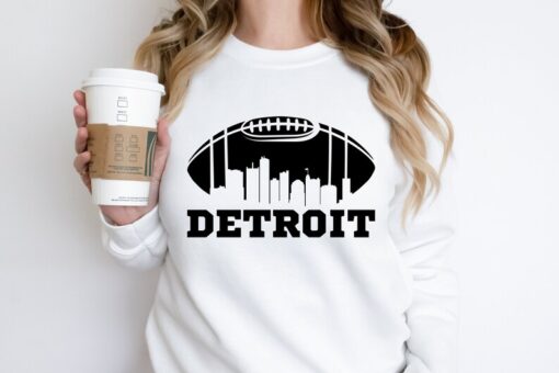 Vintage Detroit Football Sweatshirt, Lions Football Crewneck, Retro Style Lions Shirt for Lions Football Fan