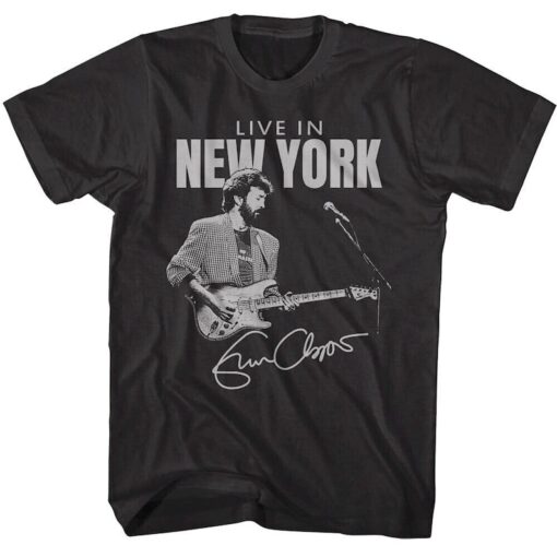 Eric Clapton T-Shirt Signature New York Rock Blues Guitar Tees