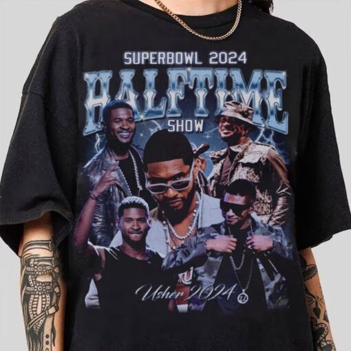 Usher Half Time Show Shirt, My Way The Vegas Residency Tour Shirt, American Rapper Trending Shirt, Gift For Her Draft