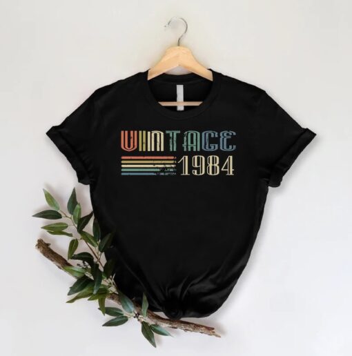 40 Years Birthday Shirt, 1984 Birthday Shirt, Retro 40th Birthday Tee, Vintage 1984 Shirt, 1984 Birthday Tee