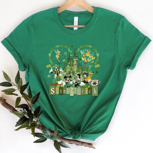 Disney Mickey and Friends St. Patrick's Day Shirt, Disney Saint Patrick's Day Gift, Disney Irish Shamrock