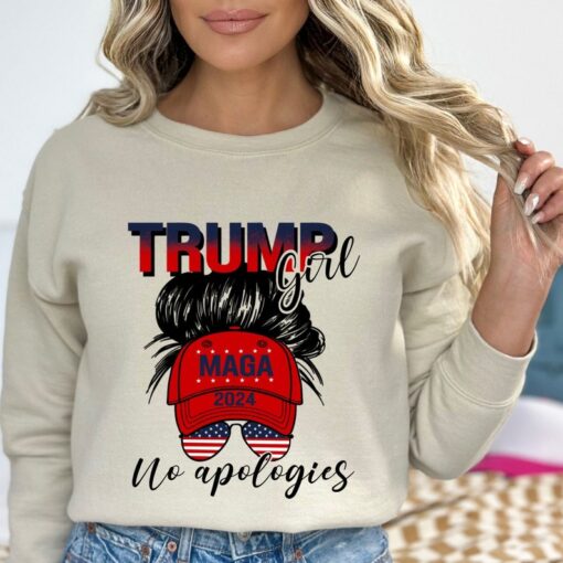 Trump Girl MAGA 2024 Shirt, Trump Girl Tshirt, Republican Shirt, Republican Women For Trump Tee, Donald Trump Sweatshirt