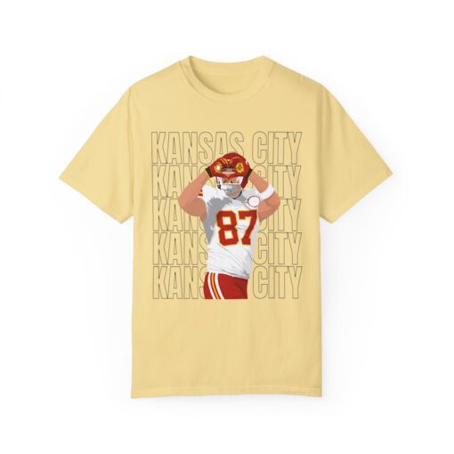 Adult Comfort Colors Tee | Travis Heart Hands 87 Kelce Chiefs