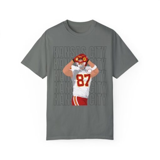 Adult Comfort Colors Tee | Travis Heart Hands 87 Kelce Chiefs