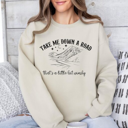 Take Me Down On A Road Sweatshirt Country T-Shirt Western Shirt 2024 Concert Tour Tee Country Music Shirt