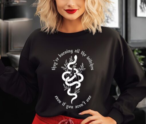 They're Burning All the Witches Taylor Swift Reputation Sweatshirt, Swiftie Gift