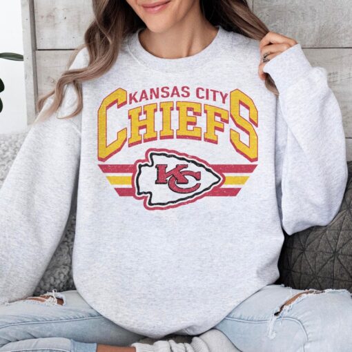 Kansas City Chiefs Football Vintage Style Sweatshirt, Kansas City Chiefs Football Shirt, Kansas City Football Sweatshirt