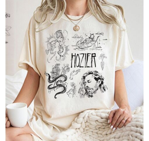 Vintage Hozier Art Shirt, Hozier T-Shirt, Hozier Sweatshirt, Hozier Unreal Unearth Tour Merch, Shirt For Fan