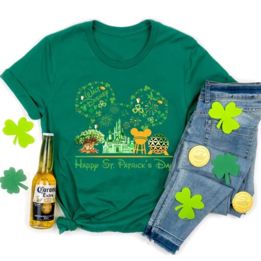 Disney Mickey and Friends St. Patrick's Day Shirt, Disneyland Irish Shamrock Shirt, Disney St Patrick's Day Gift