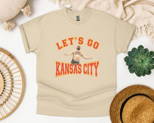 Lets Go Kansas City, Jason Kelce Shirt, Funny Kansas City Shirt, Fan Shirt, Kansas City Gear, KC Fan, KC Gift