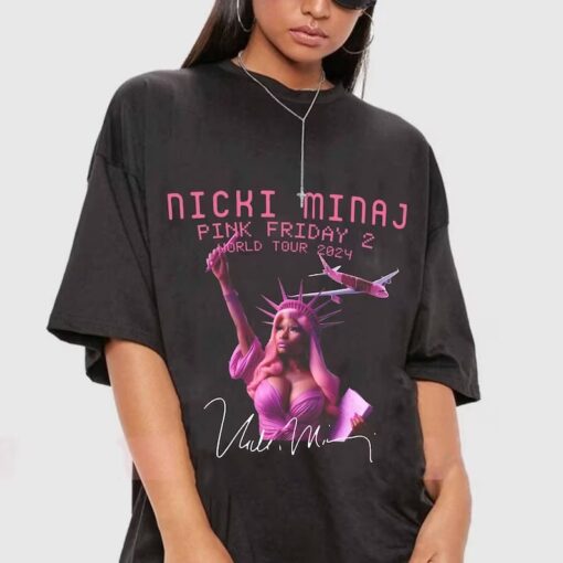 Hot Nicki Minaj Shirt, Nicki Minaj Rapper 90s Shirt, NICKI MINAJ Pink Friday 2 T-Shirt, Nicki Minaj Rap Tee