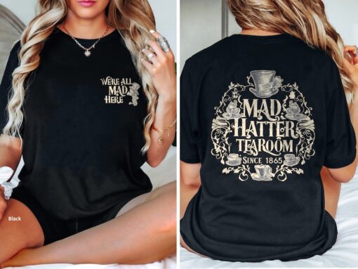 Vintage Mad Hatter Shirt, Alice in Wonderland Shirt, Lewis Carroll T-Shirt, Dark Academia Tee, Book Shirt, BookTok Shirt