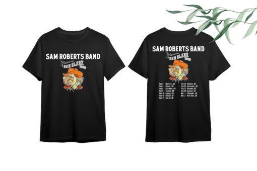 Sam Roberts Band Fan Shirt, The Adventures of Ben Blank Tour 2024 Shirt, Sam Roberts Band 2024 Tour Shirt