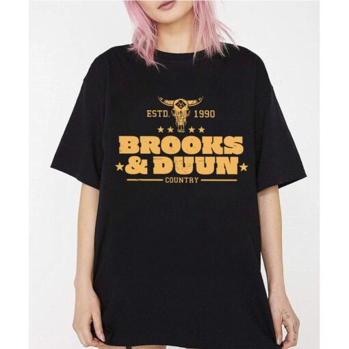 Brooks and Dunn T-Shirt, Country Music, Bullhead Shirt, Brooks and Dunn ESTD 1990 T-Shirt, Brooks and Dunn 2024 Tour