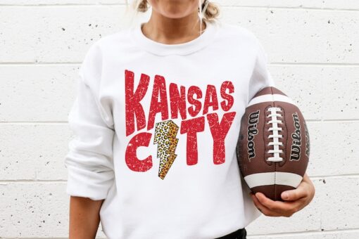 Kansas City Sweatshirt Football Shirt Game Day Tee Football Shirt Womens Football Shirts Retro Football Outfit Matching