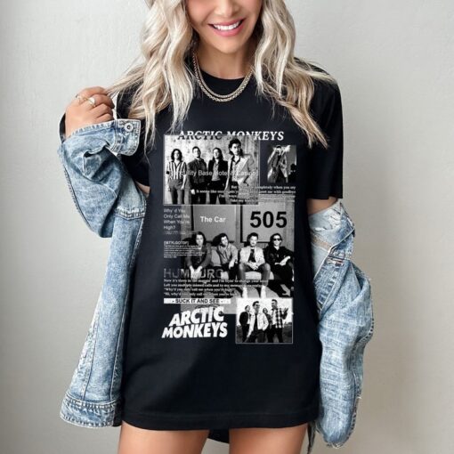 90s Vintage Arctic Monkeys North American Tour Shirt, Arctic Monkeys Band Tour 2023 Tee, Arctic Monkeys Band T-shirt