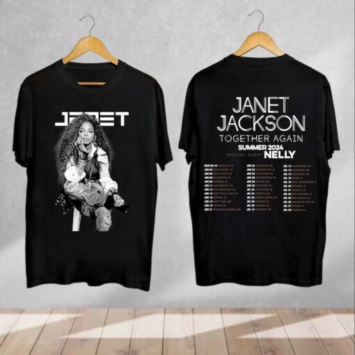 Janet Jackson Together Again Summer 2024 T-Shirt, Janet Jackson Tour 2024 Shirt, Janet Jackson Shirt Fan Gifts