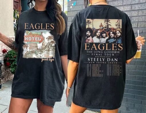 Eagles The Long Goodbye 2024 Tour Shirt, The California Concert Shirt, Music Tour 2024 Shirt, The Eagles Band Fan Shirt