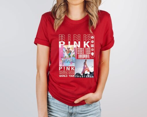 P!nk Pink Singer Summer Carnival 2024 Tour T-Shirt, Trustfall Album Shirt, Pink Tour Shirt, Music Tour shirt 2024