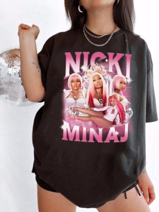 Vintage Nicki Minaj T-shirt, Pink Friday 2, Rapper Bootleg Graphic Shirt, Unisex T-shirt, Nicki Minaj Fan Gift