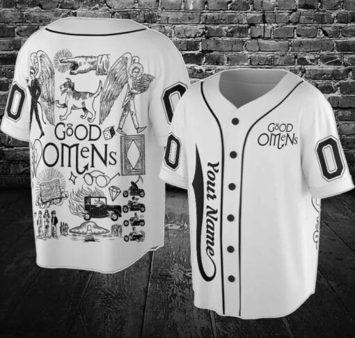 Personalized Vintage Bad Omens Baseball Jersey, Bad Omens Baseball Jersey, Custom Name And Number Baseball Jersey