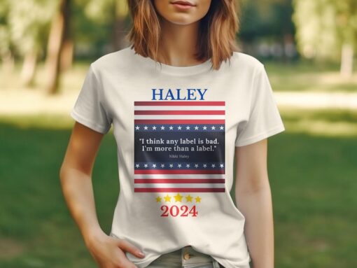 Nikki Haley 2024 T shirt, Nikki Haley Inspired Tee, 2024 Election Apparel, Red White and Blue