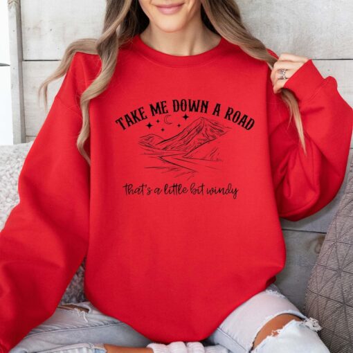 Take Me Down On A Road Sweatshirt Country T-Shirt Western Shirt 2024 Concert Tour Tee Country Music Shirt