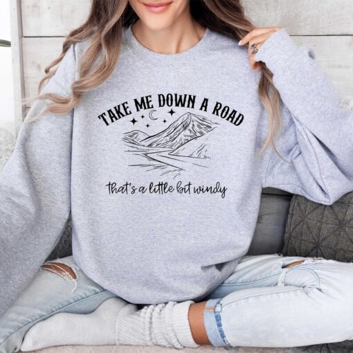 Take Me Down On A Road Sweatshirt Country T-Shirt Western Shirt 2024 Concert Tour Tee Country Music Shirt