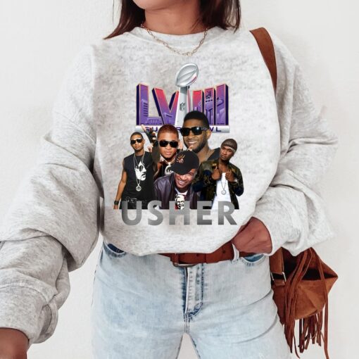 Limited Rapper Usher Shirt, Vintage Usher 90s Shirt,Retro Usher Graphic Tee For Fan,Usher Rap Hip Hop Super Bowl 2024