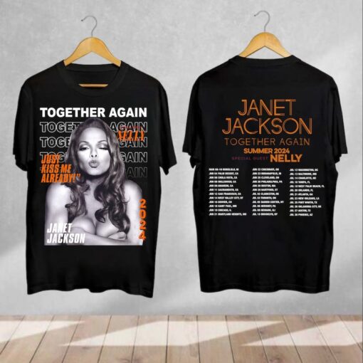 Janet Jackson Together Again Summer Tour 2024 T-Shirt, Janet Jackson Tour Shirt, Janet Jackson Shirt Fan Gifts